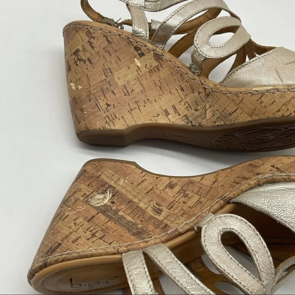 b.o.c. wedge sandals Sz 10M